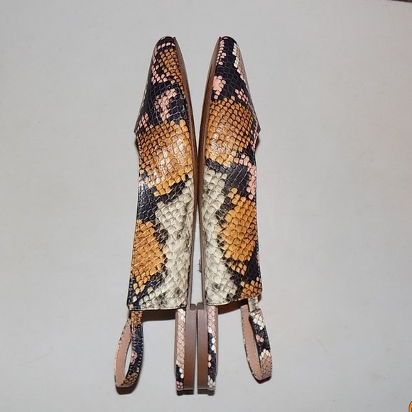 Madewell Margo Python leather slingbacks US 8.5 - Picture 7 of 12